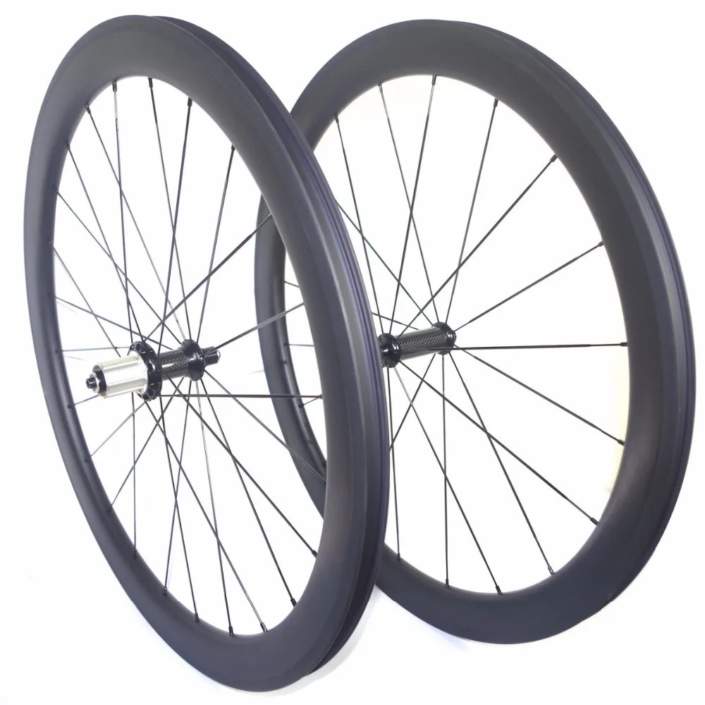 No Assemble Spoke Hole Road Bike Wheels 38mm 50mm 60mm Carbon Fiber Wheelset Tubeless carbon road wheels u shape | Спорт и