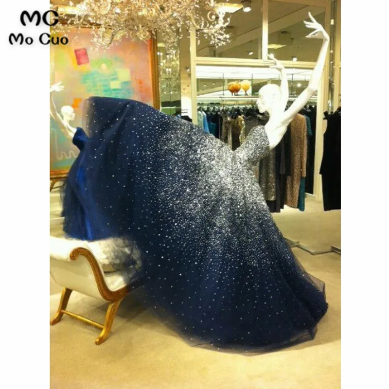 Ball Gown Elegant Evening dresses Long with Beaded Sweetheart Tulle Navy Blue dress for graduation Women's Formal Evening Dress
Ball Gown Elegant Evening dresses Long with Beaded Sweetheart Tulle Navy Blue dress for graduation Women's Formal Evening Dress