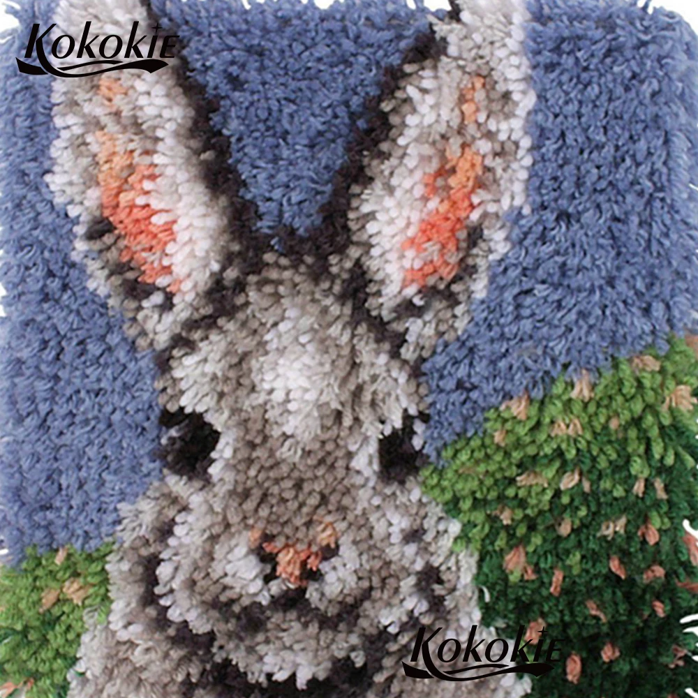 Cross stitch kits embroidery needlework latch hook making kits shaped pillow rabbit printed Crocheting Rug Kits Yarn Pillowcase
Cross stitch kits embroidery needlework latch hook making kits shaped pillow rabbit printed Crocheting Rug Kits Yarn Pillowcase
