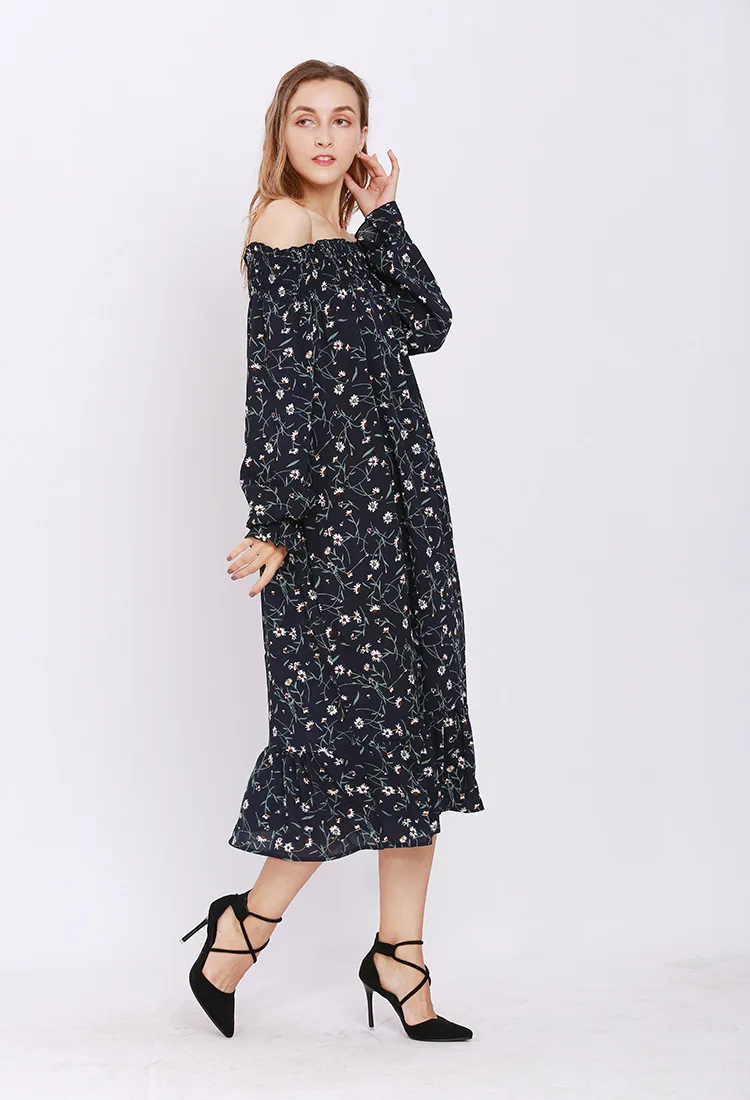 Fashion dress with off shoulder Maternity clothes gown woman dresses long sleeve Floral mid-calf elegant pregnant clothing dress
Fashion dress with off shoulder Maternity clothes gown woman dresses long sleeve Floral mid-calf elegant pregnant clothing dress