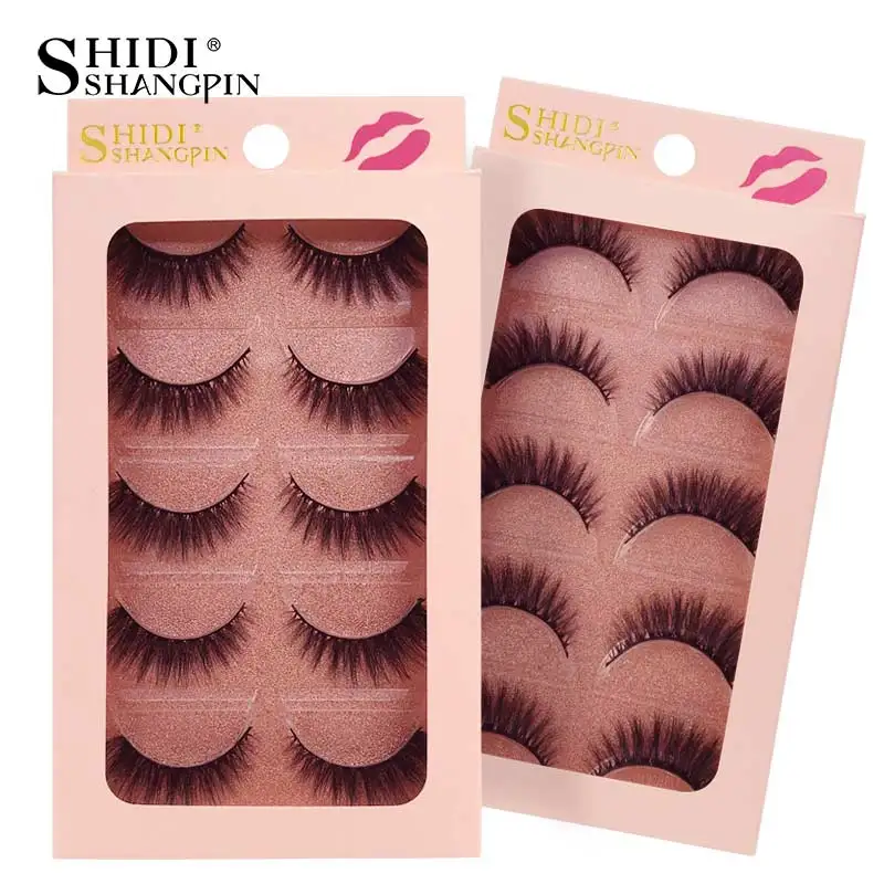 SHIDISHANGPIN 5 Pairs eyelashes natural long 3d mink eyelashes 1cm-1.5cm 3d mink lashes hand made 3d false lashes eyelash G9
SHIDISHANGPIN 5 Pairs eyelashes natural long 3d mink eyelashes 1cm-1.5cm 3d mink lashes hand made 3d false lashes eyelash G9