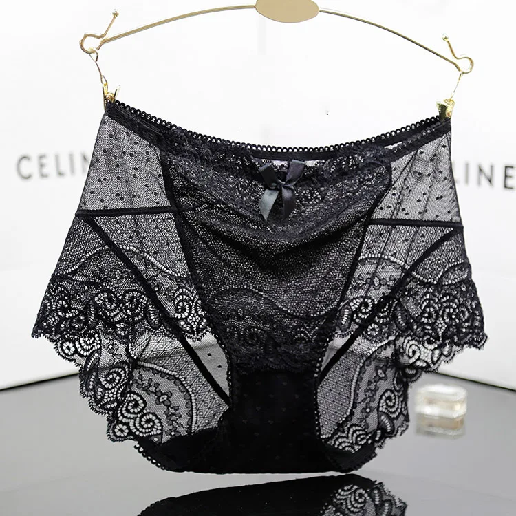Panties female sexy lace material in the waist high panty polka dot gauze transparent solid color briefs plus size
Panties female sexy lace material in the waist high panty polka dot gauze transparent solid color briefs plus size