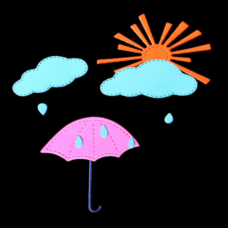 SCD1051 Sun Rain Metal Cutting Dies For Scrapbooking Stencils DIY Album Cards Decoration Embossing Folder Craft Die Cuts Tools
SCD1051 Sun Rain Metal Cutting Dies For Scrapbooking Stencils DIY Album Cards Decoration Embossing Folder Craft Die Cuts Tools