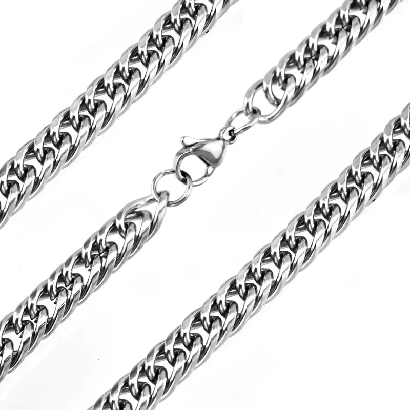 Simsimi Mens Jewelry 7mm thick Necklace double loop Cable chain Curve Polished Stainless steel wholesale 5pcs
Simsimi Mens Jewelry 7mm thick Necklace double loop Cable chain Curve Polished Stainless steel wholesale 5pcs