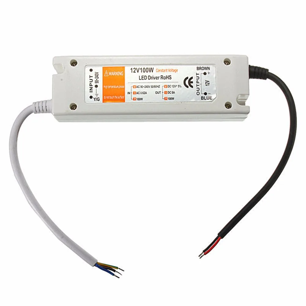 DC 12V Transformer Non Waterproof LED Driver Power Adapter For LED Strip Light 18W/28W/48W/72W/100W
DC 12V Transformer Non Waterproof LED Driver Power Adapter For LED Strip Light 18W/28W/48W/72W/100W