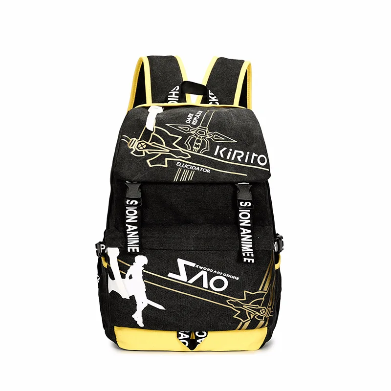 Men Wo Boys Girls Japan Anime Kirito SAO Sword Art Online Canvas Backpack Rucksack School Book Laptop Bag Mochila
Men Wo Boys Girls Japan Anime Kirito SAO Sword Art Online Canvas Backpack Rucksack School Book Laptop Bag Mochila