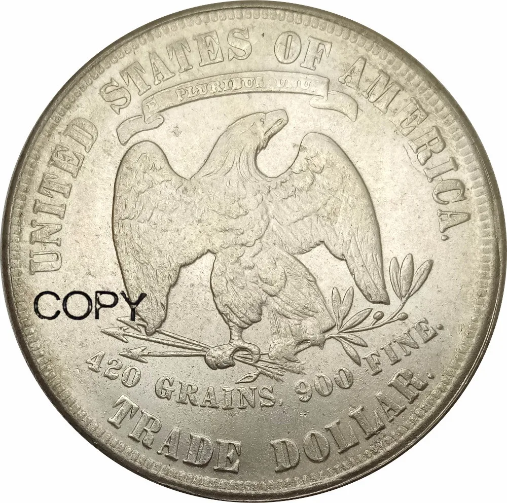 Высококачественные латунные посеребренные копии монет в США, 1877
Высококачественные латунные посеребренные копии монет в США, 1877