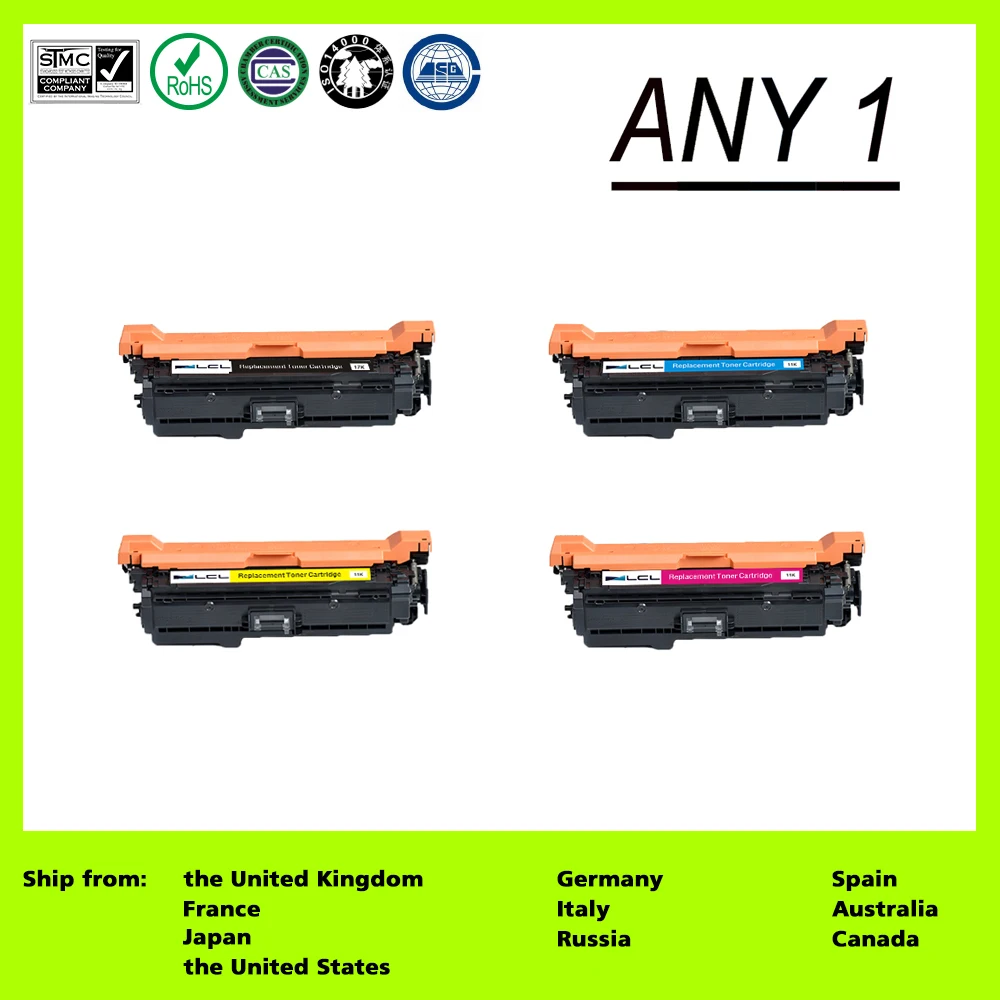 Any1 совместимый для 649X 648A CE260X CE261A CE262A CE263A (1 шт. в комплекте) Тонер-картридж hp Цвет