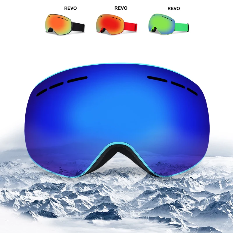Удобные лампа ТПУ Вес магнит большие лыжные очки альпинизм велоспорт