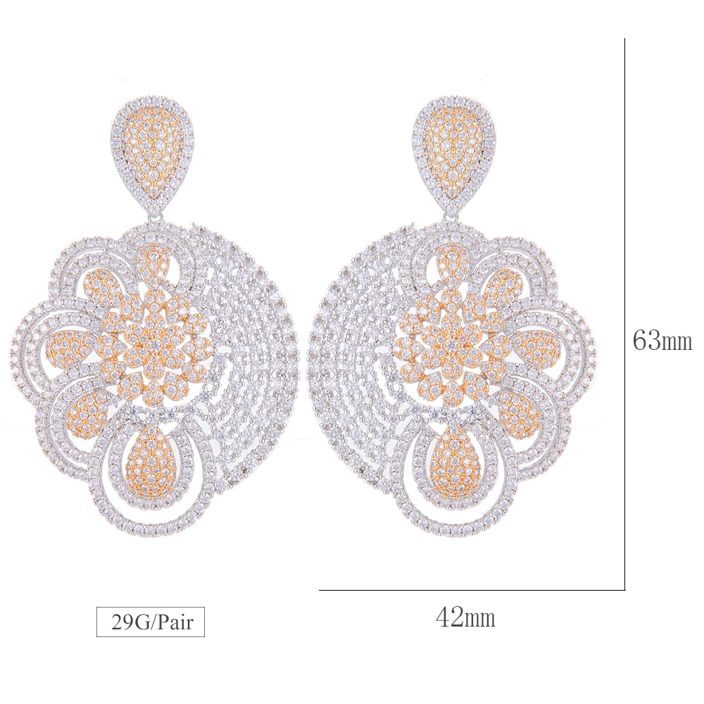 missvikki 2020 Trendy Noble Luxury Big Pendant earrings personality female Bridal Wedding Luxury Handmade Full Hot Noble CZ
missvikki 2020 Trendy Noble Luxury Big Pendant earrings personality female Bridal Wedding Luxury Handmade Full Hot Noble CZ