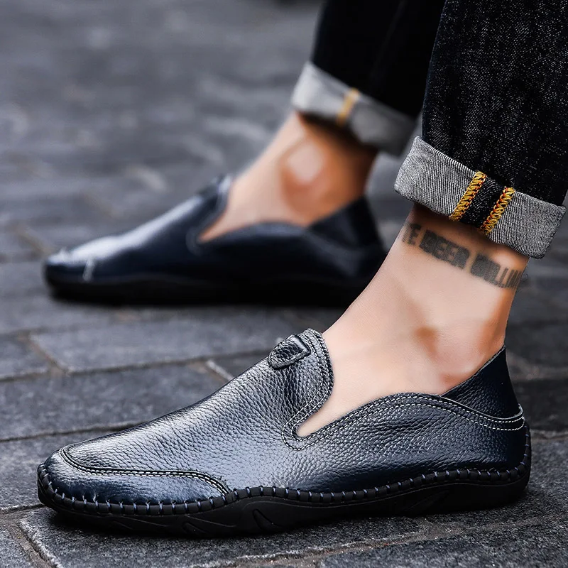 2019 Men Casual Big Size 38-47 Shoes Brand Loafers Summer Spring Driving Holes Comfortable Man Soft Genuine Leather Footwear
2019 Men Casual Big Size 38-47 Shoes Brand Loafers Summer Spring Driving Holes Comfortable Man Soft Genuine Leather Footwear