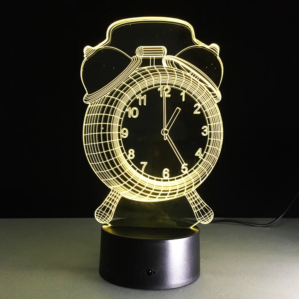 Alarm Clock Lamp 3D Visual LED Night Light for Kids USB Desk Lampara as Besides Light Baby Sleeping Lamp Home Decor
Alarm Clock Lamp 3D Visual LED Night Light for Kids USB Desk Lampara as Besides Light Baby Sleeping Lamp Home Decor