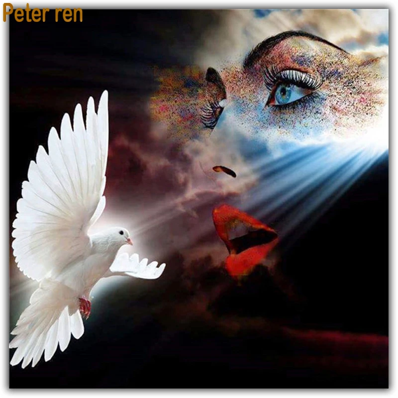 Crafts Diamond painting cross stitch portrait 5d Square\Round diamond mosaic Crystal resin Full Diamond embroidery "Dove beauty"
Crafts Diamond painting cross stitch portrait 5d Square\Round diamond mosaic Crystal resin Full Diamond embroidery "Dove beauty"