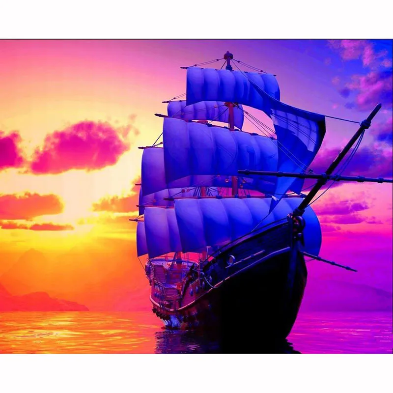5D DIY Diamond Painting Full Square/Round Drill "Sunset Sailboat Ship/Boat" Embroidery Cross Stitch Gift Home Decor Gift
5D DIY Diamond Painting Full Square/Round Drill "Sunset Sailboat Ship/Boat" Embroidery Cross Stitch Gift Home Decor Gift