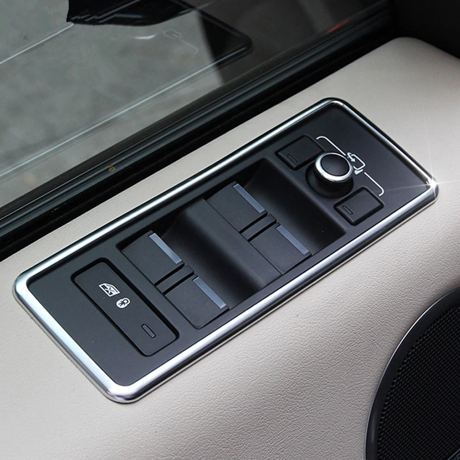 4Pcs/set Car Interior Window Lift Switch Button Panel Frame Trim Styling Sticker For Land Rover Discovery 5 2017
4Pcs/set Car Interior Window Lift Switch Button Panel Frame Trim Styling Sticker For Land Rover Discovery 5 2017