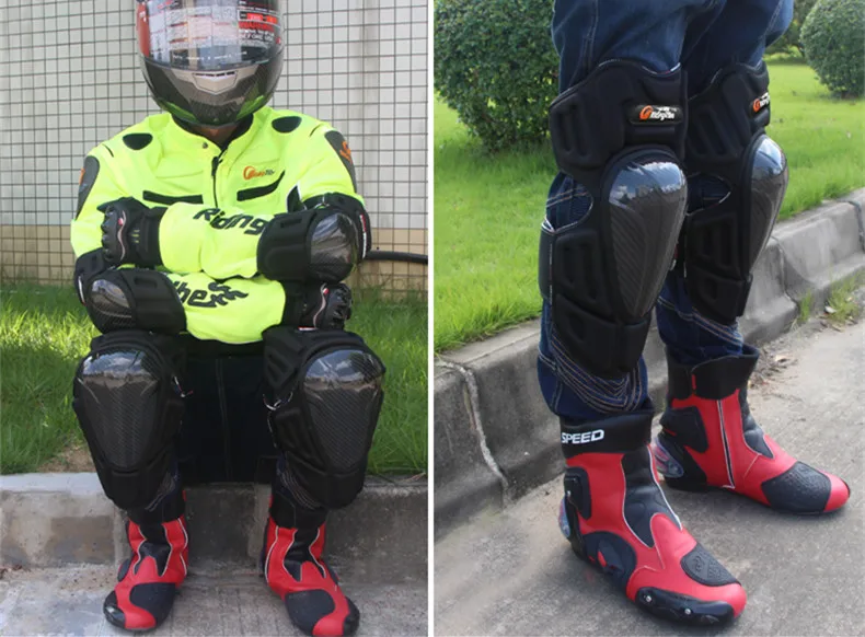 Motorcycle Knee Guards Elbow Pads Carbon Fiber Motocross Racing Protective Gears Motor Hands Leg Protector Protective Gear
Motorcycle Knee Guards Elbow Pads Carbon Fiber Motocross Racing Protective Gears Motor Hands Leg Protector Protective Gear