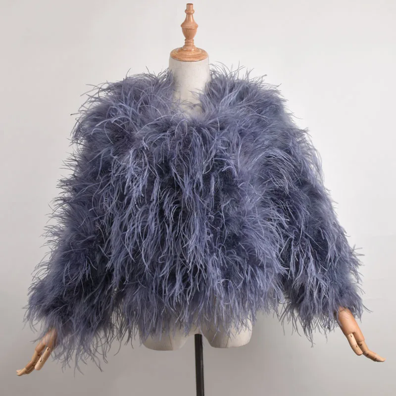 Winter Ostrich Fur Jacket Feather Fur Coat Casual Long-sleeved Australia Imported Fur Ostrich Jacket Ladies Nightclub Coat
Winter Ostrich Fur Jacket Feather Fur Coat Casual Long-sleeved Australia Imported Fur Ostrich Jacket Ladies Nightclub Coat