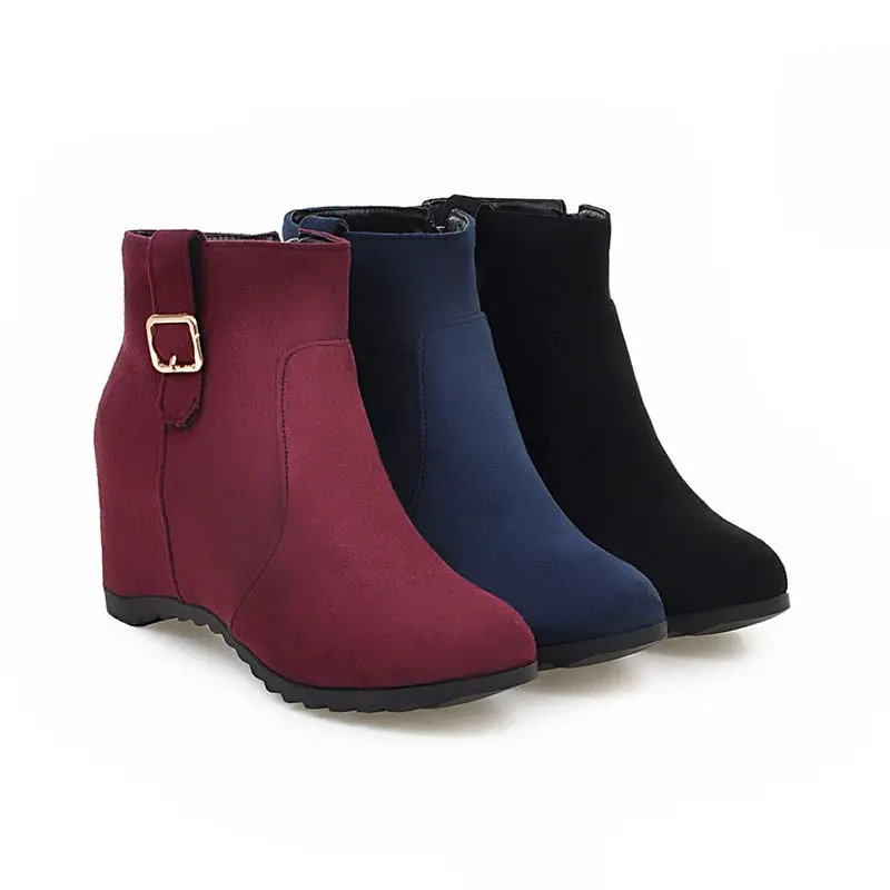 Smeeroon women boots zip+buckle ankle boots for women high heels round toe autumn winter boots party shoes big size 34-43
Smeeroon women boots zip+buckle ankle boots for women high heels round toe autumn winter boots party shoes big size 34-43