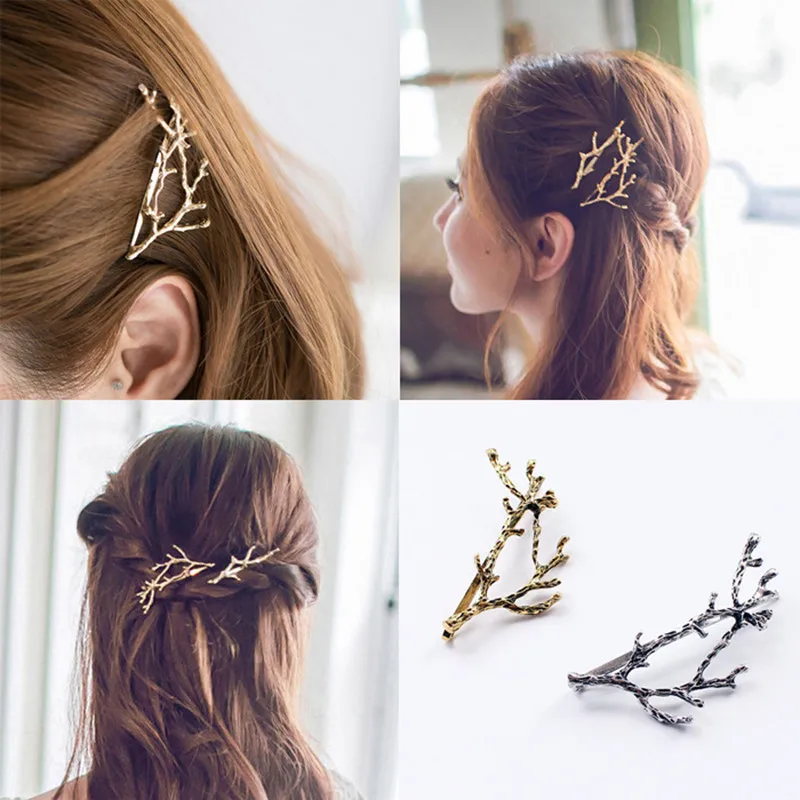 1PC Alloy Branch Leaves Hairpin For Women Girl Fashion Antler Branch Leaves Barrettes Bobby Styling Tool Gold/Silver Accessories
1PC Alloy Branch Leaves Hairpin For Women Girl Fashion Antler Branch Leaves Barrettes Bobby Styling Tool Gold/Silver Accessories