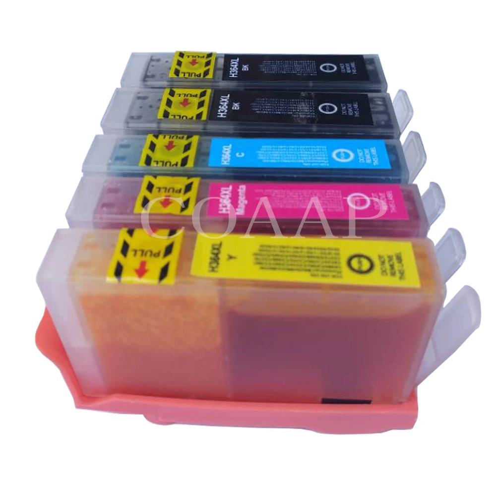 5 Pcs Compatible Ink Cartridge HP 364 XL Photosmart 5510 5515 5520 5524 6510 C6380 Inkjet Printer
5 Pcs Compatible Ink Cartridge HP 364 XL Photosmart 5510 5515 5520 5524 6510 C6380 Inkjet Printer