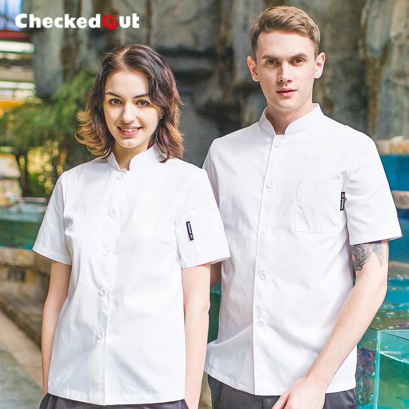 Chef's Work Uniforms Female Short Sleeved Summer Breathable Jacket Girls Restaurant Hotel Kitchen Western Chef's Clothes B-5213
Chef's Work Uniforms Female Short Sleeved Summer Breathable Jacket Girls Restaurant Hotel Kitchen Western Chef's Clothes B-5213