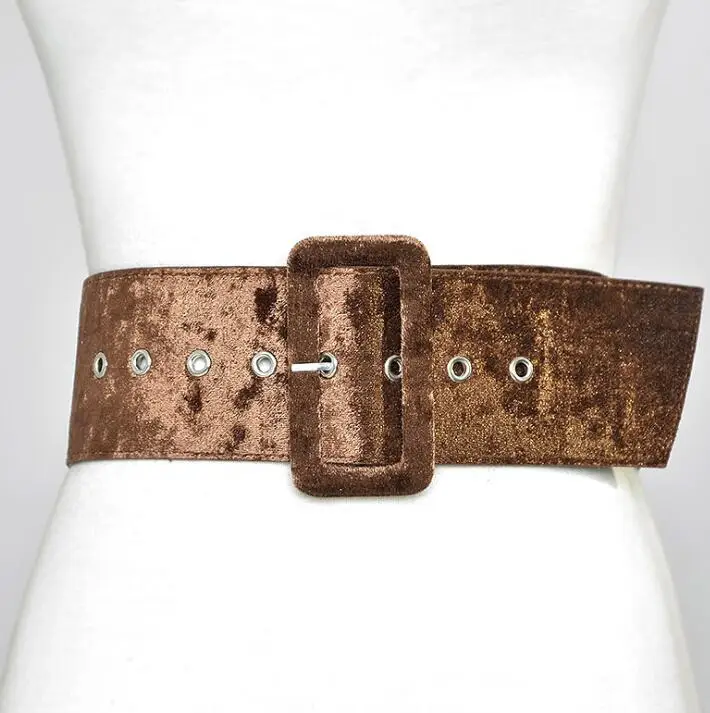 Women's runway fashion Velvet Cummerbunds female Dress Corsets Waistband Belts decoration wide belt R1432
Women's runway fashion Velvet Cummerbunds female Dress Corsets Waistband Belts decoration wide belt R1432