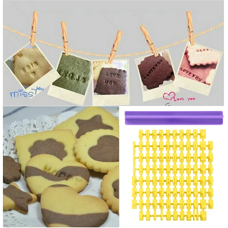 New Alphabet Number letter Impress Set Cookie Biscuit Stamp Embosser Cutter Cake Fondant DIY Molds Household Easy Use And Clean
New Alphabet Number letter Impress Set Cookie Biscuit Stamp Embosser Cutter Cake Fondant DIY Molds Household Easy Use And Clean