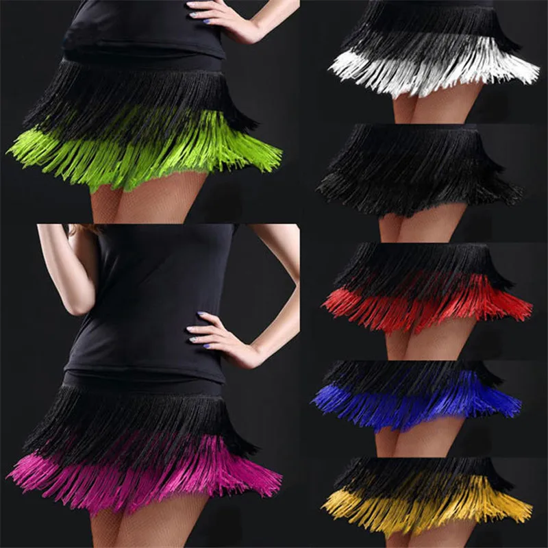 Latin Skirts Women Dance Double Fringe Designed Dance Costumes Performance Latin Fringe Female Dance Tassels Practice Skirt
Latin Skirts Women Dance Double Fringe Designed Dance Costumes Performance Latin Fringe Female Dance Tassels Practice Skirt