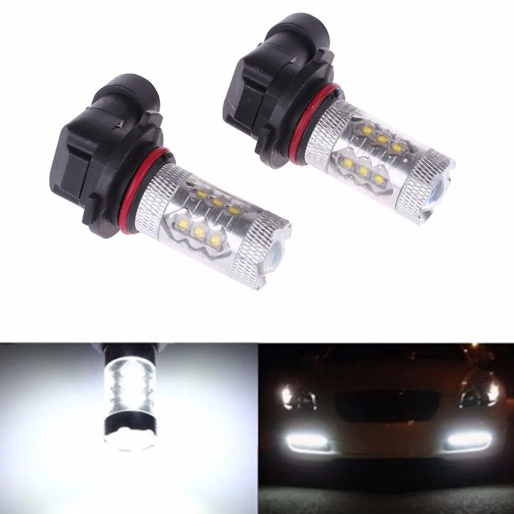 2Pcs 6000K OsramCree Chips White 9006/HB4 Fog Driving Bulbs Daytime Running Light Fog Lamp DRL No Error Resistor
2Pcs 6000K OsramCree Chips White 9006/HB4 Fog Driving Bulbs Daytime Running Light Fog Lamp DRL No Error Resistor