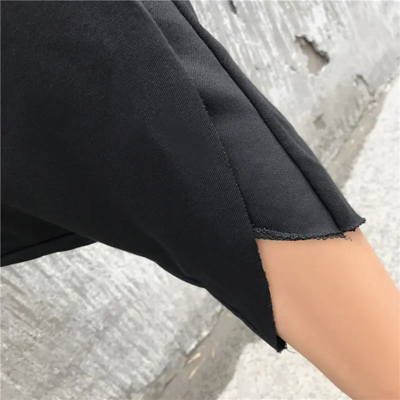 [XITAO] женские корейские модные штаны с эластичной талией Новые однотонные Женские