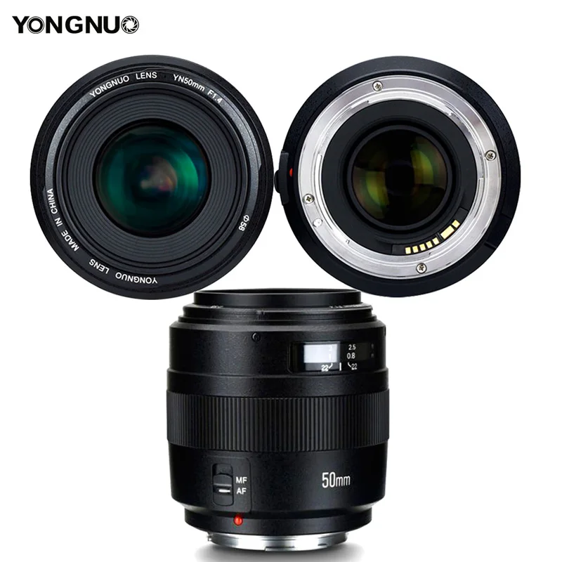 YONGNUO YN50mm F1.4 Bright Large Aperture AF MF Auto Focus 50mm Standard Prime Lens Live View Focusing for Canon DSLR Camera
YONGNUO YN50mm F1.4 Bright Large Aperture AF MF Auto Focus 50mm Standard Prime Lens Live View Focusing for Canon DSLR Camera