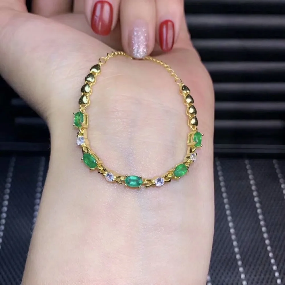 shilovem 925 sterling silver real green Emerald Bracelets fine Jewelry women trendy wedding plant wholesale 3*4mm yhl0304019agml
shilovem 925 sterling silver real green Emerald Bracelets fine Jewelry women trendy wedding plant wholesale 3*4mm yhl0304019agml