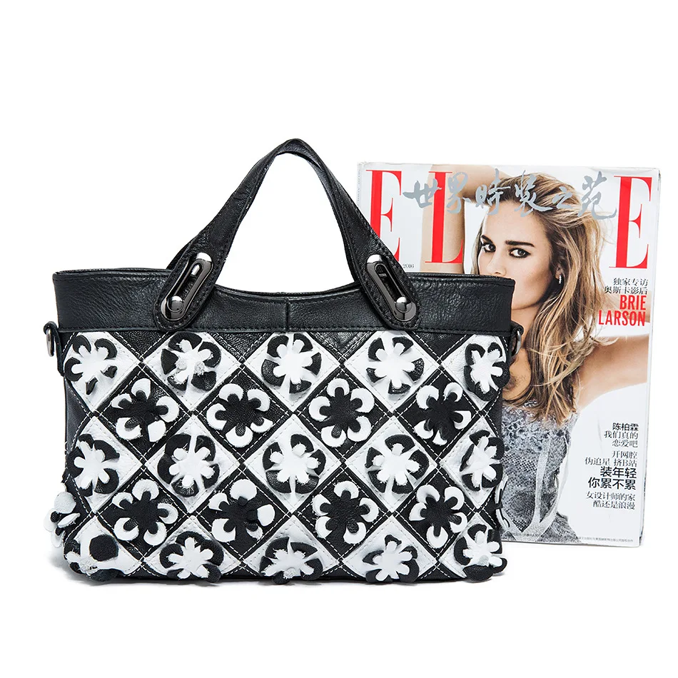 Women Scrap Leather Floral Patchwork Bag Genuine Cow Leather Crossbody Shoulder Handbag
Women Scrap Leather Floral Patchwork Bag Genuine Cow Leather Crossbody Shoulder Handbag