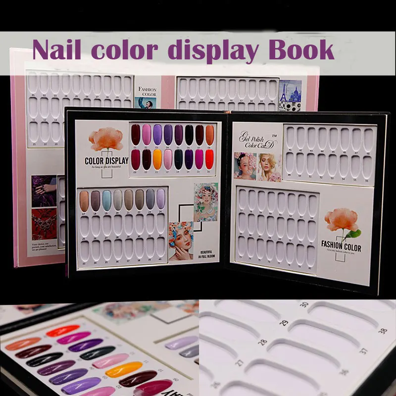 UV Nail Gel Polish 60/80/120 Colors Nail Art Display Color Book Chart Salon Acrylic Gel Tips Display Color Card Chart Painting
UV Nail Gel Polish 60/80/120 Colors Nail Art Display Color Book Chart Salon Acrylic Gel Tips Display Color Card Chart Painting