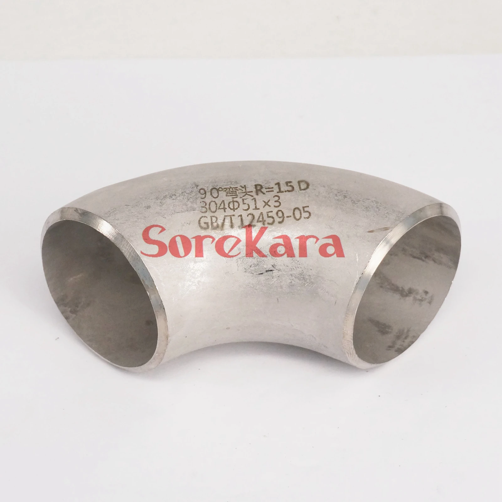 

51x3mm O/DxThickness 304 Stainless Steel 90 Degree Elbow Butt Welded Pipe Fitting Water gas Oil