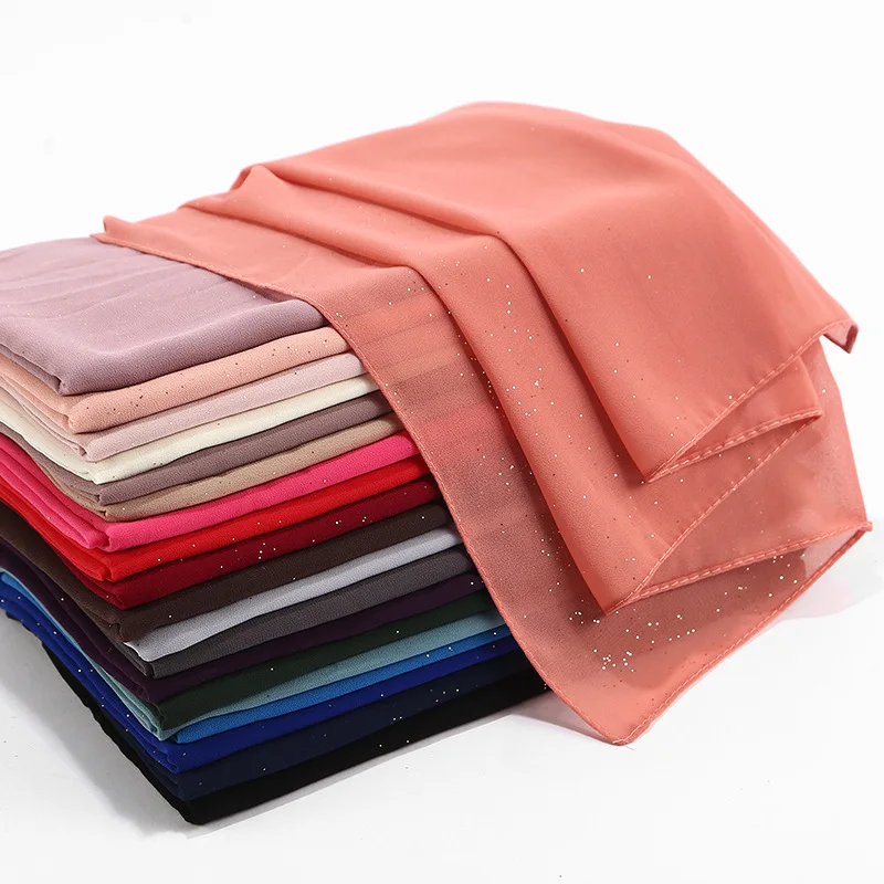 Wholesale 10pc Glitter Muslim Hijabs Scarf Shimmer Bubble Chiffon Shawl Summer Islamic Women Plain Headscarf Head cover Wrap
Wholesale 10pc Glitter Muslim Hijabs Scarf Shimmer Bubble Chiffon Shawl Summer Islamic Women Plain Headscarf Head cover Wrap