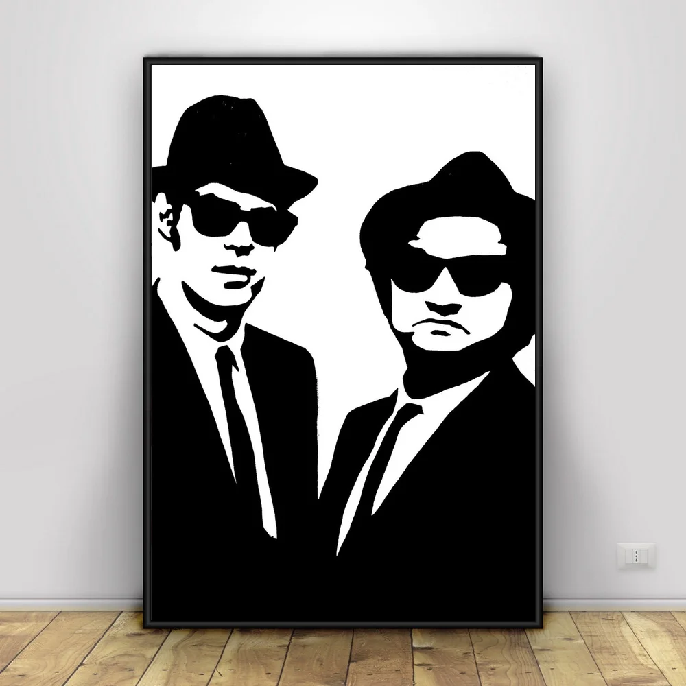 Ретро винтажный Шелковый постер с изображением фильмов от bluesins Brothers домашний
