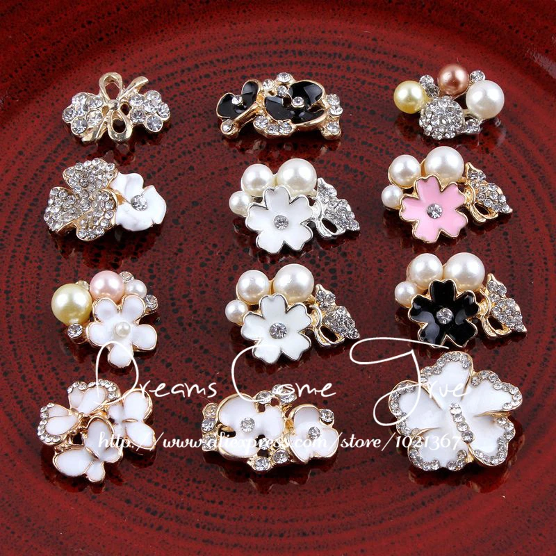 (20pcs/lot) 12 Styles Handmade Cute Metal Rhinestone Flower Button For Women Jewelry Clear Alloy Crystal Flatback Wedding Button
(20pcs/lot) 12 Styles Handmade Cute Metal Rhinestone Flower Button For Women Jewelry Clear Alloy Crystal Flatback Wedding Button