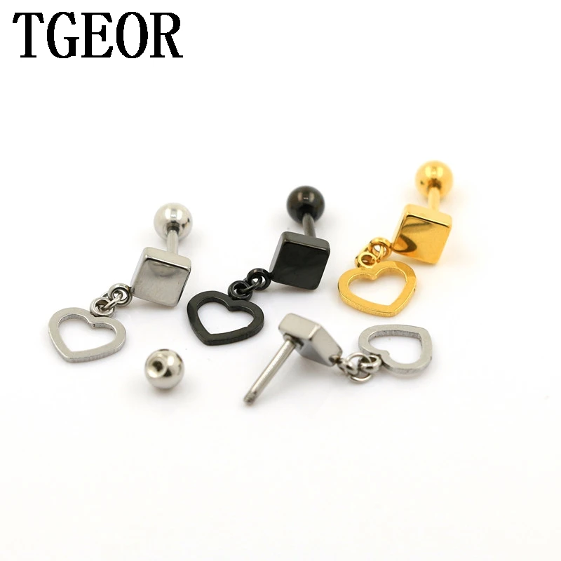 free shipping Hot new Charm colors 30pcs surgical Stainless Steel square dangle heart barbell ear tragus piercing earring
free shipping Hot new Charm colors 30pcs surgical Stainless Steel square dangle heart barbell ear tragus piercing earring