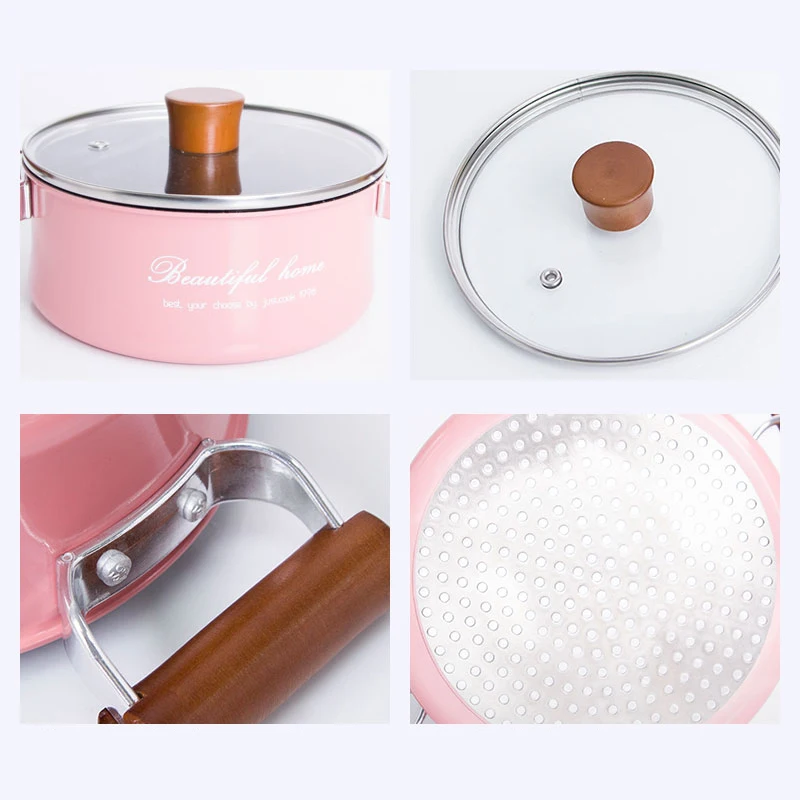Justcook Mini Milk Pan 16 CM Creative No-Stick Pot Sauce Pans Chocolate Soup Heating Pot General Use for Gas & Induction Cooker
Justcook Mini Milk Pan 16 CM Creative No-Stick Pot Sauce Pans Chocolate Soup Heating Pot General Use for Gas & Induction Cooker