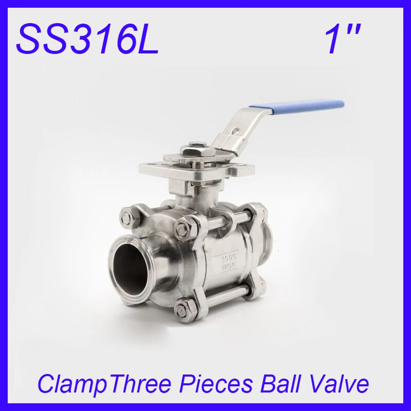 1'' SS316 Clamp Industry Three Pieces PTFE Non-retention Ball Valves Pull Handle 3pc Body Full Port for water,oil and gas
1'' SS316 Clamp Industry Three Pieces PTFE Non-retention Ball Valves Pull Handle 3pc Body Full Port for water,oil and gas