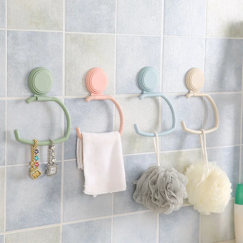 Фото Бумажный держатель для полотенец крючки кухни и ванной комнаты пластиковая(China)