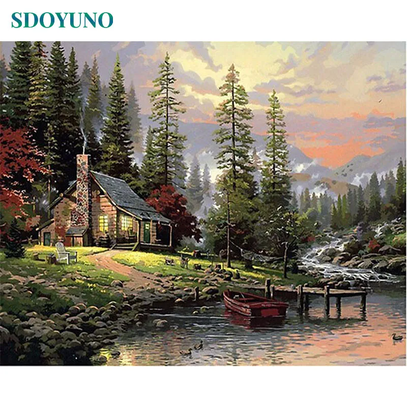 SDOYUNO Paint By Number Canvas Painting Kits Home Decor DIY Frame Painting By Numbers Nature Landscape on canvas Room Decoration
SDOYUNO Paint By Number Canvas Painting Kits Home Decor DIY Frame Painting By Numbers Nature Landscape on canvas Room Decoration