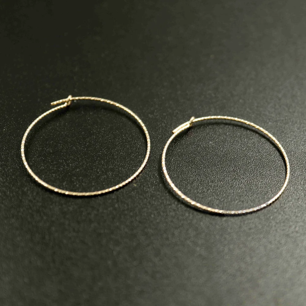 20-45MM Round Gold Filled Color Not Tarnished 0.7MM Faceted Wire Beading Earrings Hoop DIY Earrings Supplies Findings 1705057
20-45MM Round Gold Filled Color Not Tarnished 0.7MM Faceted Wire Beading Earrings Hoop DIY Earrings Supplies Findings 1705057
