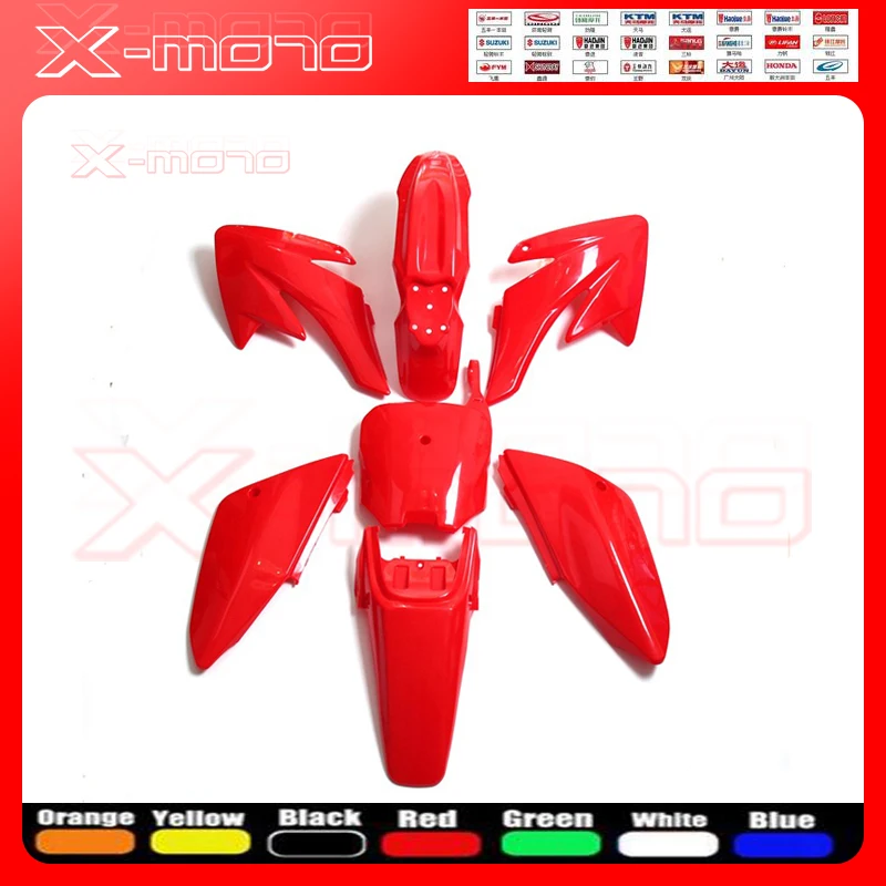 Red/Black/ Orange/Green/Blue/Yellow/WhiteCRF70 plastic fender body kits kits for crf70 Style Dirt pit bikes spare parts
Red/Black/ Orange/Green/Blue/Yellow/WhiteCRF70 plastic fender body kits kits for crf70 Style Dirt pit bikes spare parts