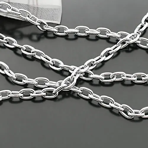 (16551-G)1 Meter Width 4.5MM 6MM 7MM Stainless Steel Color Iron Round Oval Shape Link Chains High Quality Connect Chains
(16551-G)1 Meter Width 4.5MM 6MM 7MM Stainless Steel Color Iron Round Oval Shape Link Chains High Quality Connect Chains