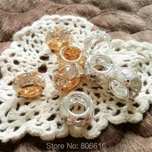AA+ luxurious 20Pcs 9*15MM Gold Rhinestones Alloy Big Hole Beads Jewelry Bead Findings
AA+ luxurious 20Pcs 9*15MM Gold Rhinestones Alloy Big Hole Beads Jewelry Bead Findings