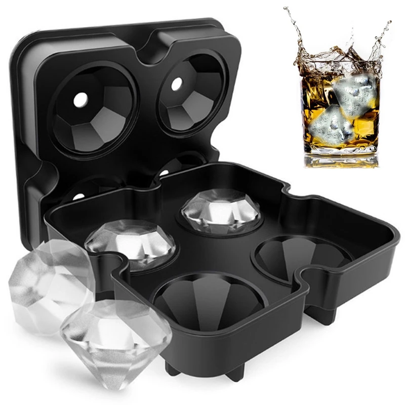 Kitchen Ice Cream Tools Diamond Shape 3D Ice Cube Mold Maker Bar Party Silicone Ice Makers Chocolate Molds Whiskey Wine Tool
Kitchen Ice Cream Tools Diamond Shape 3D Ice Cube Mold Maker Bar Party Silicone Ice Makers Chocolate Molds Whiskey Wine Tool