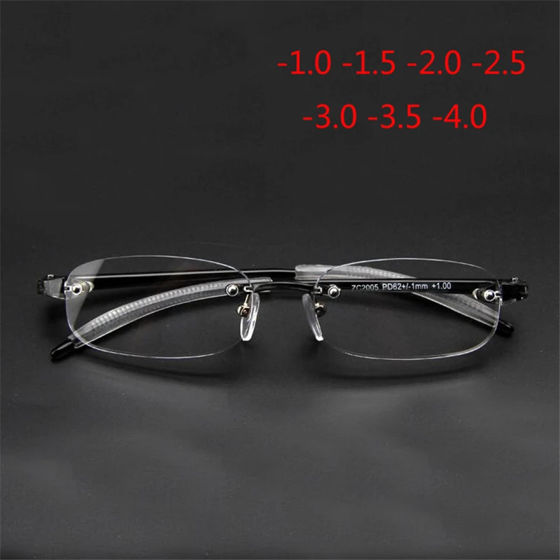 Frameless Finished Myopic Eyeglasses Men Women Rimless Ultralight Frame Short-sighted Eyewear Myopia Glasses 100 ~ 400 Degrees
Frameless Finished Myopic Eyeglasses Men Women Rimless Ultralight Frame Short-sighted Eyewear Myopia Glasses 100 ~ 400 Degrees
