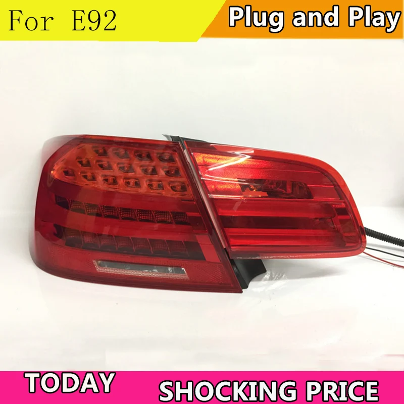 4PCS Car Styling for BMW E92 Taillights 2009-2012 for 3 Series rear lamp led drl+Turn Signal+Brake+Reverse LED light
4PCS Car Styling for BMW E92 Taillights 2009-2012 for 3 Series rear lamp led drl+Turn Signal+Brake+Reverse LED light